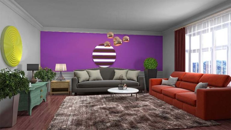 Wall Colour Combinations For Hall (Latest & Popular)