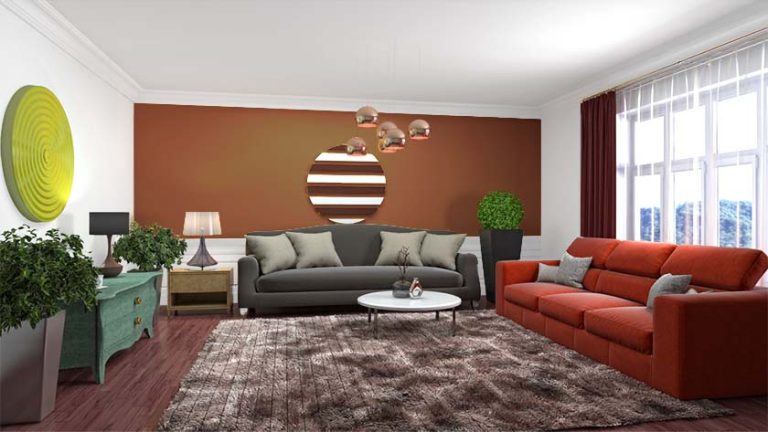 Wall Colour Combinations For Hall (Latest & Popular)